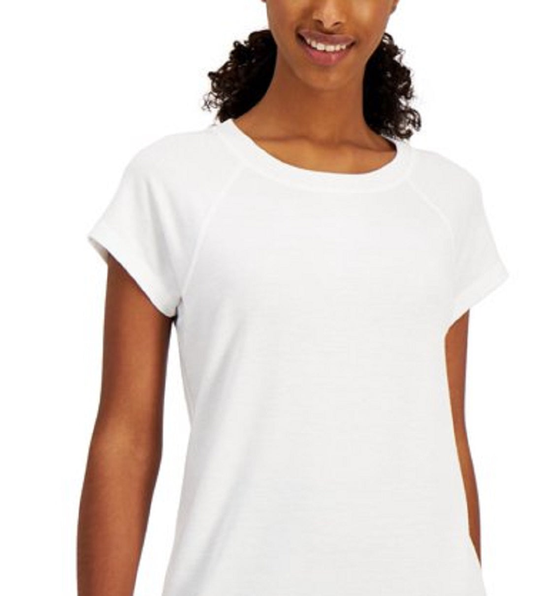Camiseta feminina manga curta ID Ideology, branca, tamanho XX-G