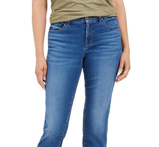 Calça jeans skinny feminina Style &amp; Co Curvy-Fit, azul, tamanho 10, pequena