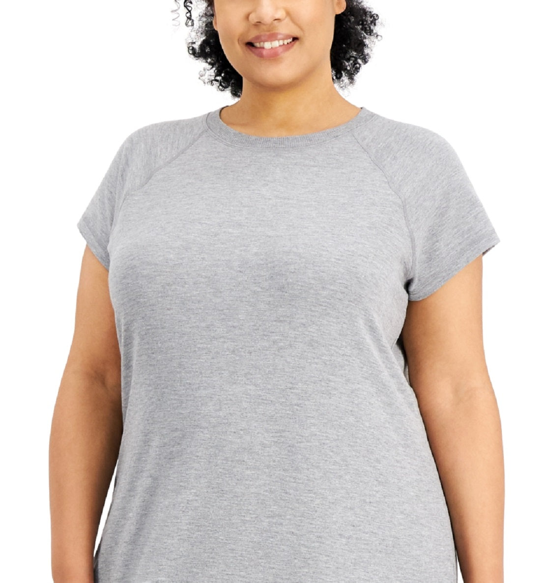 Túnica feminina ID Ideology cinza tamanho 2X