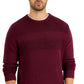 Suéter de algodão texturizado masculino Club Room, vermelho, tamanho M
