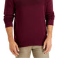 Suéter de algodão texturizado masculino Club Room, vermelho, tamanho M