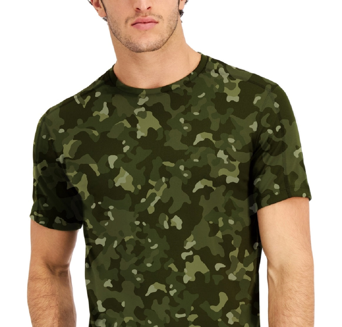 Camiseta de treino masculina com estampa Birdseye da ID Ideology, verde, tamanho X-G