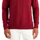 Suéter de gola alta de malha grossa masculina Club Room, vermelho, tamanho extragrande