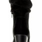Botas femininas de cano médio Saraa Slouch da Style &amp; Co, pretas, tamanho 6 M
