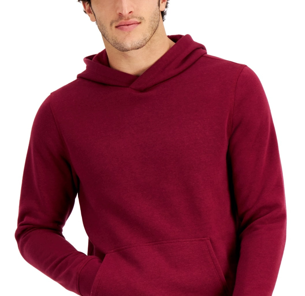 ID Ideology Moletom com capuz masculino de lã sólida vermelho tamanho XX-G