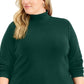 Karen Scott Blusa Feminina Gola Falsa Verde Tamanho 3X