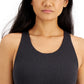 Conjunto de moletom feminino Ideology, sutiã esportivo de baixo impacto, preto, tamanho X-S