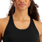 Conjunto de moletom feminino ID Ideology Sutiã esportivo de baixo impacto preto tamanho médio