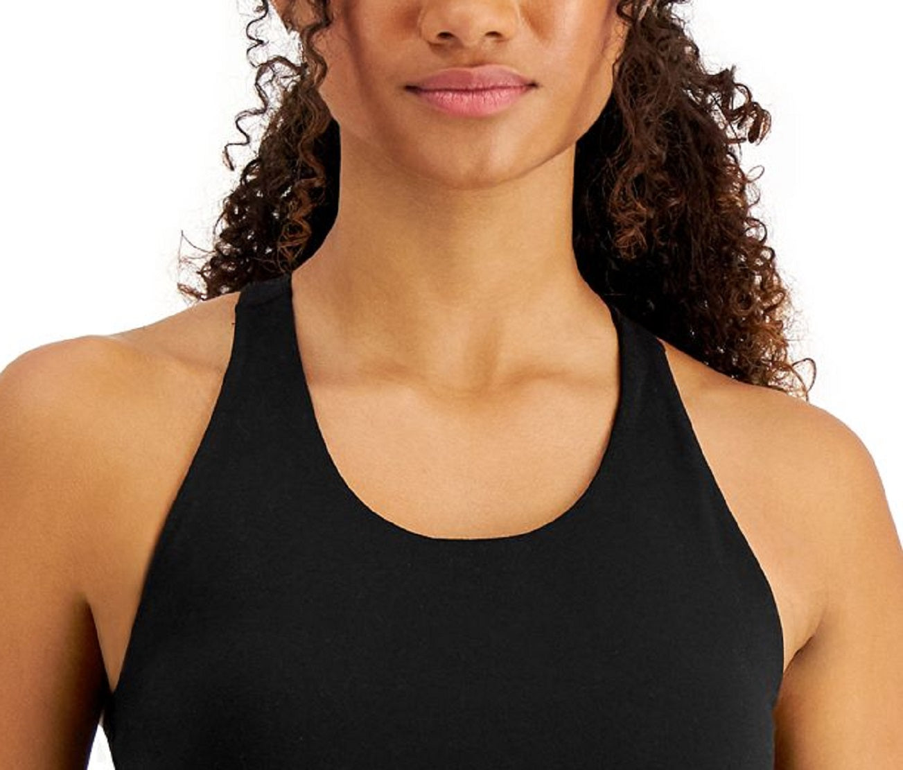 Conjunto de moletom feminino ID Ideology Sutiã esportivo de baixo impacto preto tamanho médio
