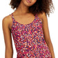 ID Ideology Blusa regata feminina com estampa de manchas e alças, rosa, tamanho grande