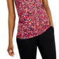 ID Ideology Blusa regata feminina com estampa de manchas e alças, rosa, tamanho grande
