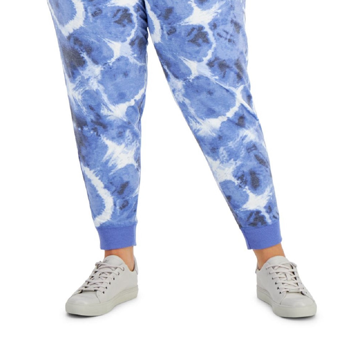 Calça jogger feminina tie-dye ID Ideology azul tamanho 3X