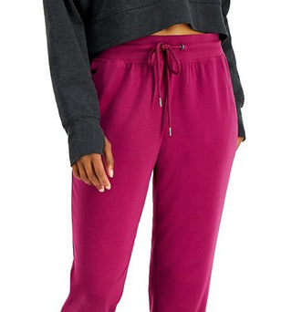 Calça jogger feminina slim da Ideology, roxa, tamanho médio