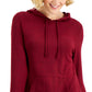 ID Ideology Moletom com capuz feminino de malha macia, vermelho, tamanho grande