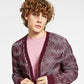 Cardigan Glitz Masculino INC International Concepts Vermelho Tamanho X-Grande