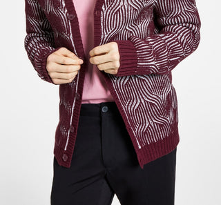 Cardigan Glitz Masculino INC International Concepts Vermelho Tamanho X-Grande