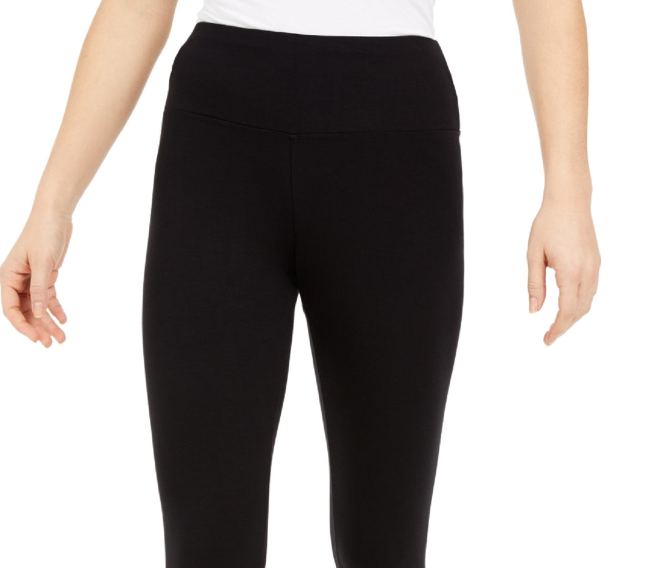 Calça legging básica feminina Bar III preta tamanho pequeno