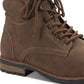 Botas masculinas Baker de couro sintético com cadarço Sun + Stone, marrom, tamanho 11,5 M