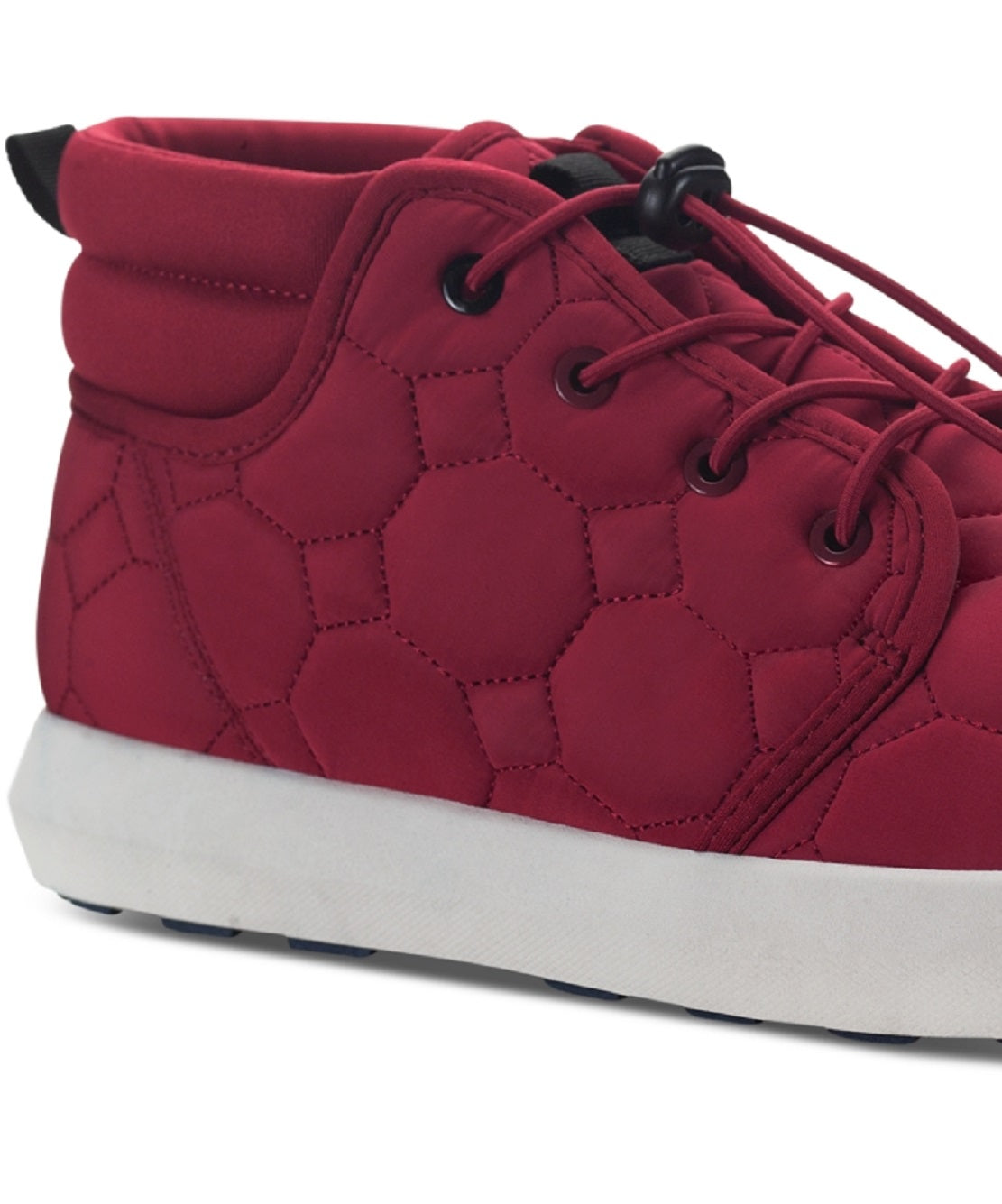 Botas acolchoadas masculinas Sun + Stone com cadarço, vermelhas, tamanho 12 M