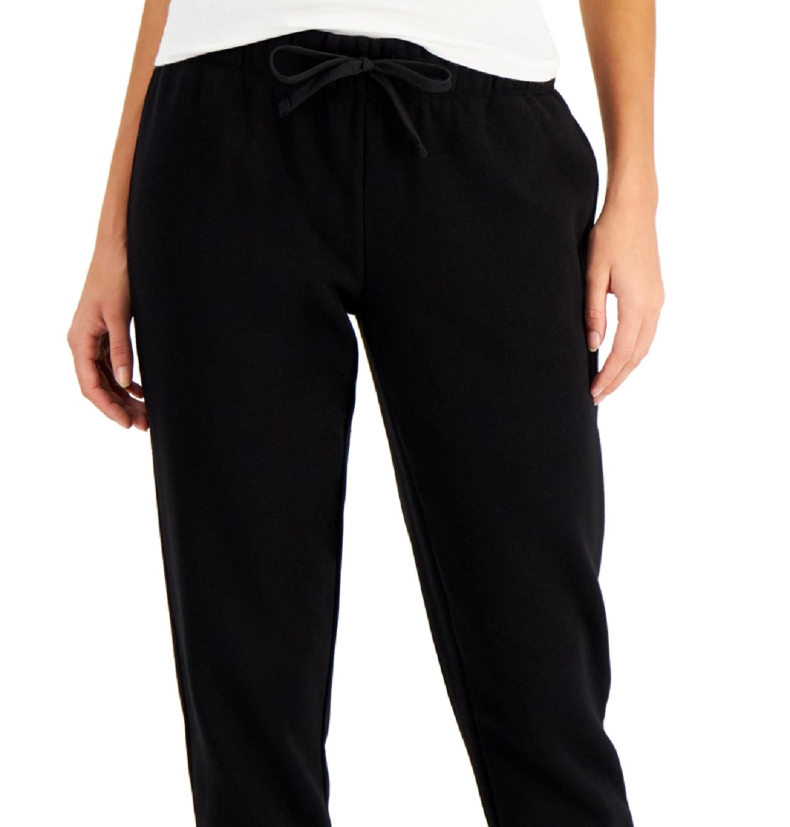 Calça de moletom feminina ID Ideology, preta, tamanho XX-G