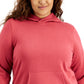 ID Ideology Moletom com capuz feminino plus size vermelho tamanho 1X