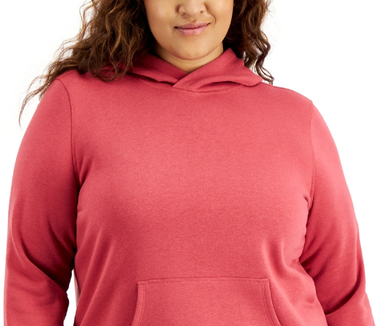 ID Ideology Moletom com capuz feminino plus size vermelho tamanho 1X