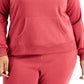 ID Ideology Moletom com capuz feminino plus size vermelho tamanho 1X