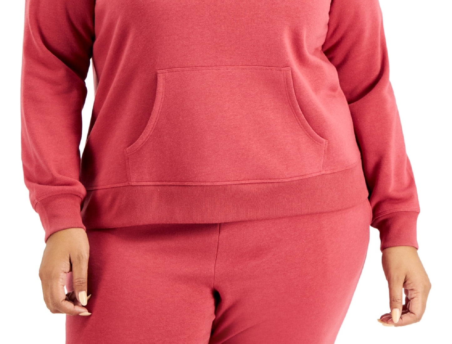 ID Ideology Moletom com capuz feminino plus size vermelho tamanho 1X