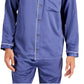 Camisa de pijama masculina de cetim com debrum da INC International Concepts, azul, tamanho pequeno