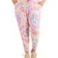 Leggings femininas Ideology Twisted Colors, brancas, tamanho 4X