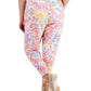 Leggings femininas Ideology Twisted Colors, brancas, tamanho 4X