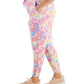 Leggings femininas Ideology Twisted Colors, brancas, tamanho 4X