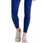 ID Ideology Leggings de compressão femininas com estampa floral e bolso 7/8, azul, tamanho pequeno