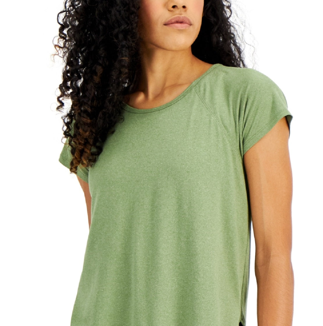 Conjunto de moletom feminino ID Ideology, camiseta verde, tamanho pequeno