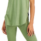 Conjunto de moletom feminino ID Ideology, camiseta verde, tamanho pequeno