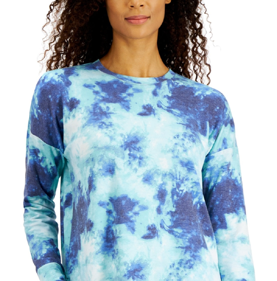 ID Ideology Blusa Feminina Tie Dye Azul Tamanho Médio