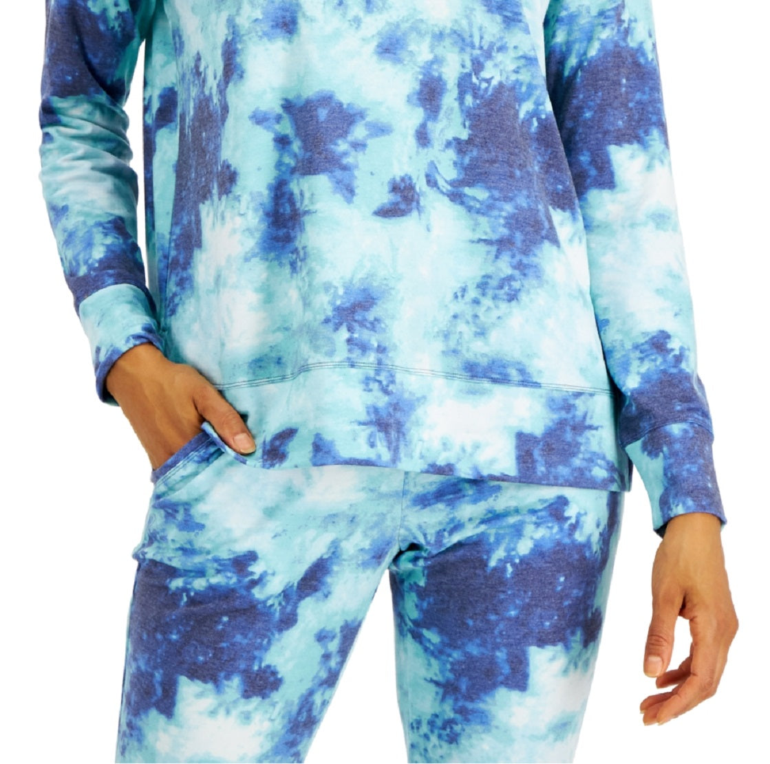 ID Ideology Blusa Feminina Tie Dye Azul Tamanho Médio