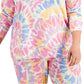 ID Ideology Blusa feminina de manga comprida Twisted Colors, branca, tamanho 3X