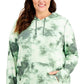 ID Ideology Moletom com capuz feminino tie-dye verde tamanho 3X