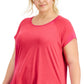 Conjunto de moletom feminino ID Ideology, camiseta rosa