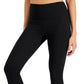 Conjunto de moletom feminino ID Ideology Essentials, leggings 7/8, preto, tamanho grande