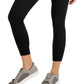 Conjunto de moletom feminino ID Ideology Essentials, leggings 7/8, preto, tamanho grande