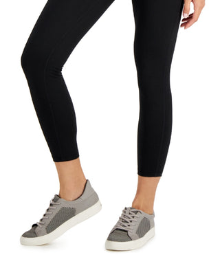Conjunto de moletom feminino ID Ideology Essentials, leggings 7/8, preto, tamanho grande