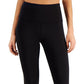 ID Ideology Leggings femininas de compressão com zíper nas costas 7/8, pretas, tamanho extrapequeno