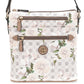Giani Bernini Bolsa transversal floral feminina marrom tamanho regular