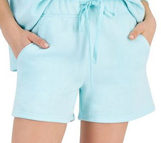 ID Ideology Shorts de lã com cordão feminino, azul, tamanho extragrande