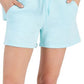 ID Ideology Shorts de lã com cordão feminino, azul, tamanho extragrande