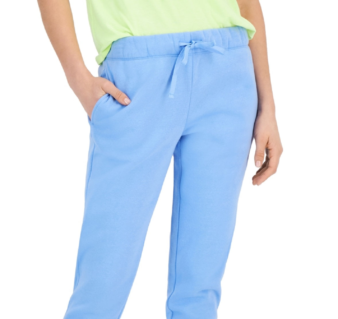 Calça de moletom feminina ID Ideology Fleece Azul Tamanho X-S