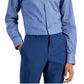 Camisa social listrada slim fit masculina Alfani azul tamanho G