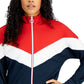 Jaqueta Colorblocked Feminina ID Ideology Azul Tamanho Grande